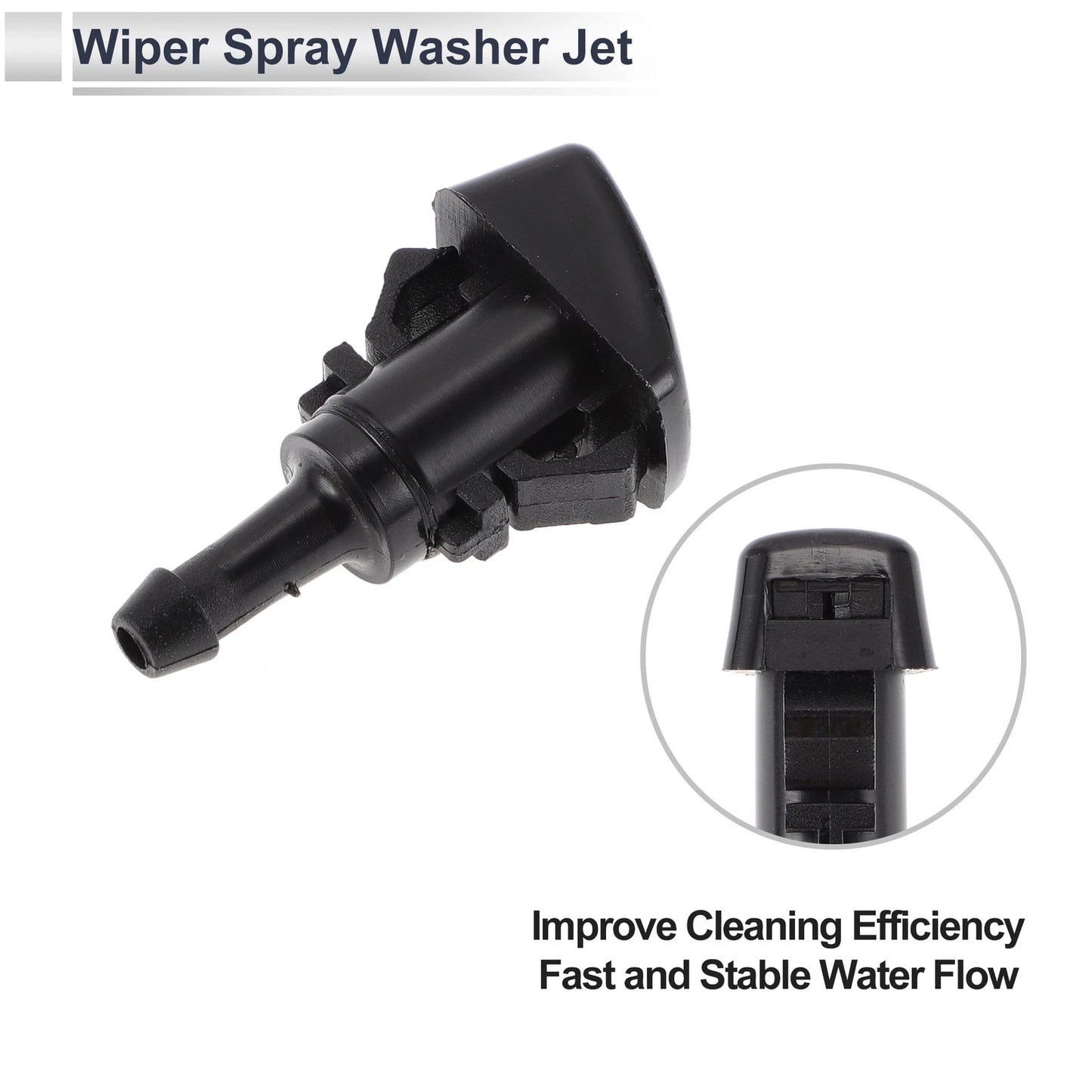 Windshield Washer Nozzle & 6 x Hose Connectors for Dodge