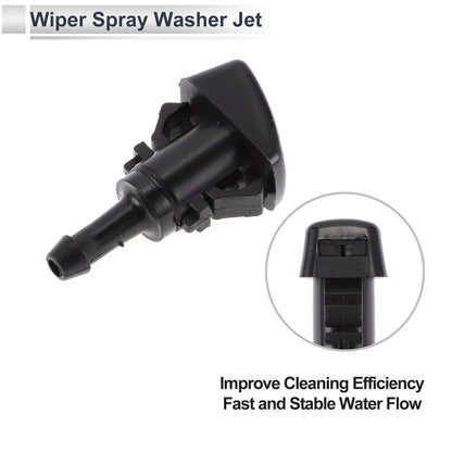 Windshield Washer Nozzle & 6 x Hose Connectors for Dodge