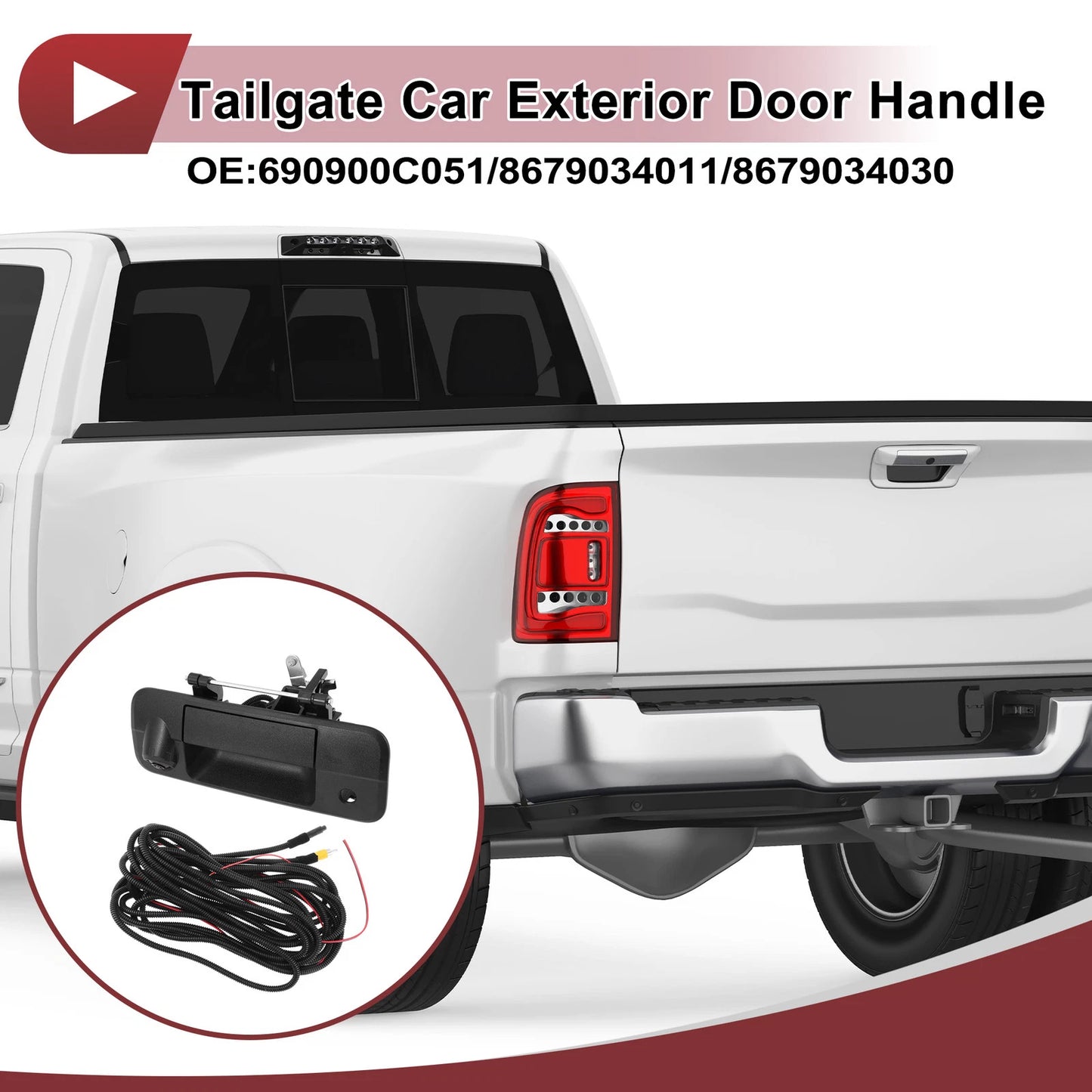 Tailgate Exterior Door Handle for Toyota Tundra (2007-2021)