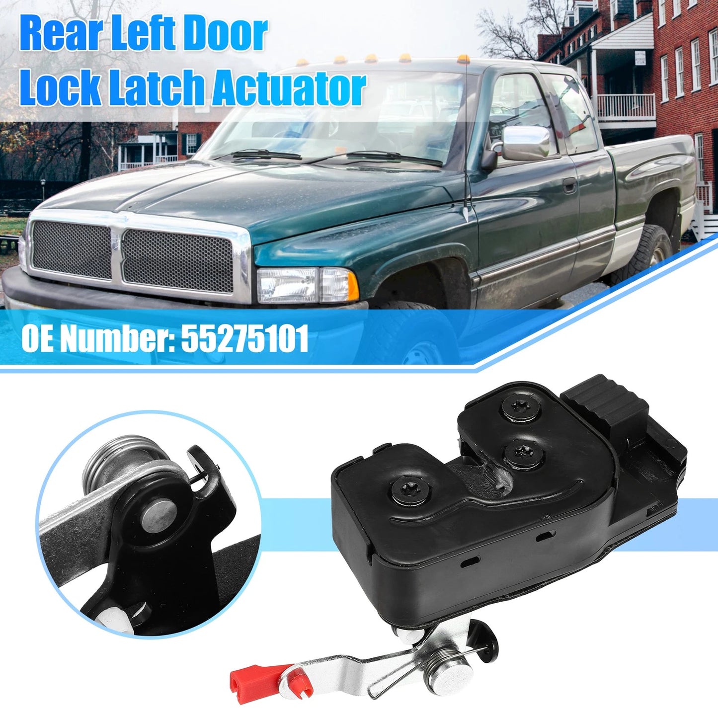 Rear Left Door Lock Actuator for Dodge Ram 1500 2500 3500