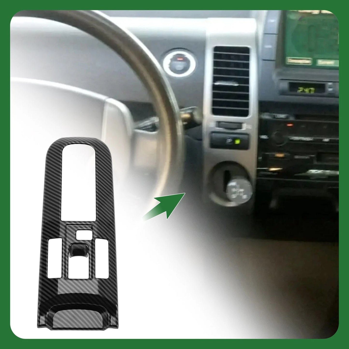 Control Gear Shift Panel Trim Cover for Toyota Prius (2016-2023)