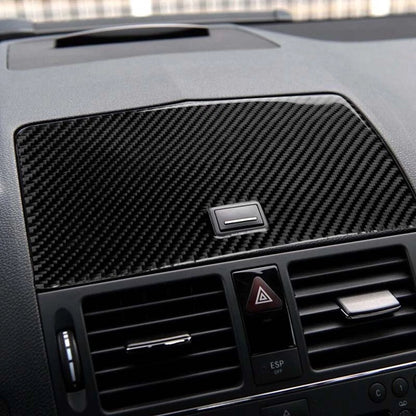 Carbon Fiber Interior Center Dashboard Cover Trim Fit for Benz C-Class 2007-2010