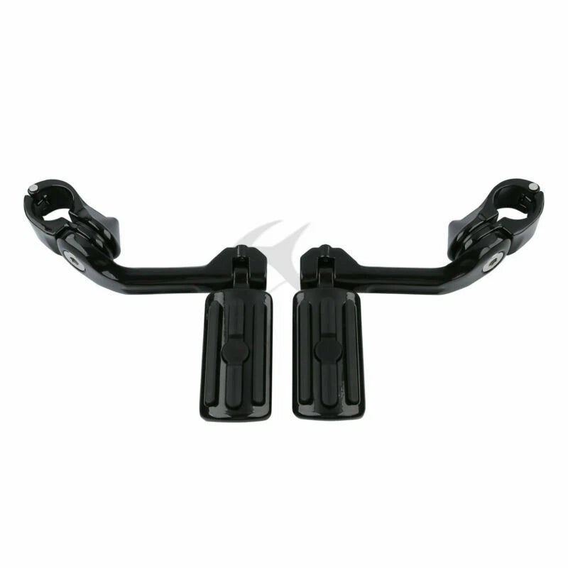 1 1/4" 32mm Long Angled Highway Bar Footpegs Mount for Harley