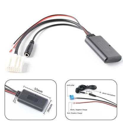 BT AUX Adapter Wireless Radio Stereo Microphone Handsfree for Mazda 2 3 5 6