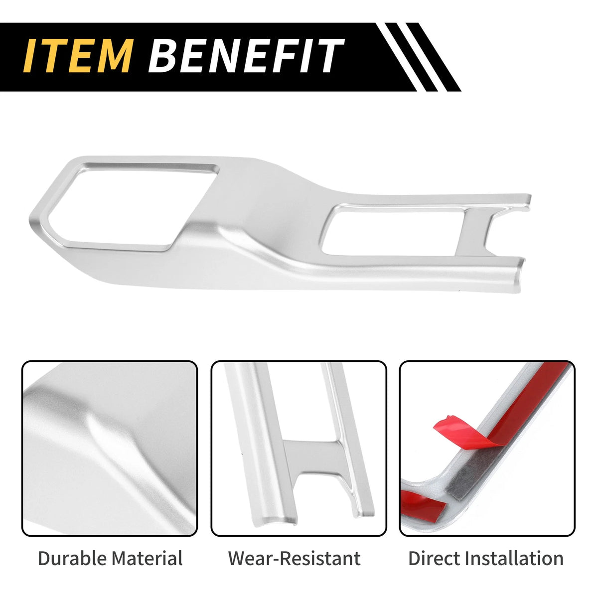 4WD Gear Shift Panel Cover Trim for Jeep Wrangler JL JLU (2018-2024) Silver Tone