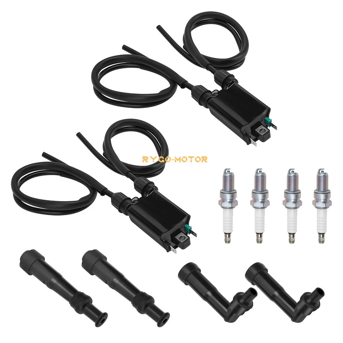 Ignition Coil w/ Wire Cap & Spark Plug for Honda Nighthawk CB750 (1991–2003)