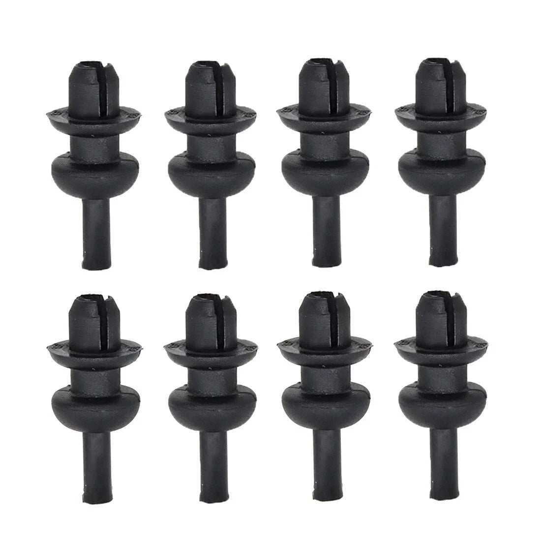 8x Black Rear Trunk Parcel Shelf String Clips for Opel Corsa (2019-2021)