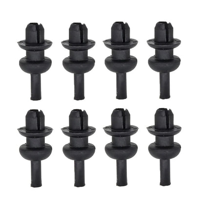 8x Black Rear Trunk Parcel Shelf String Clips for Opel Corsa (2019-2021)