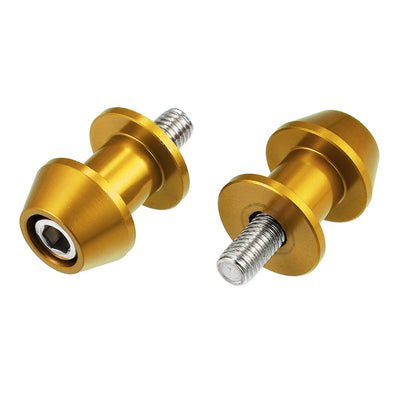 8mm M8x1.25 Gold Tone Motorcycle Swing Arm Spools for Honda