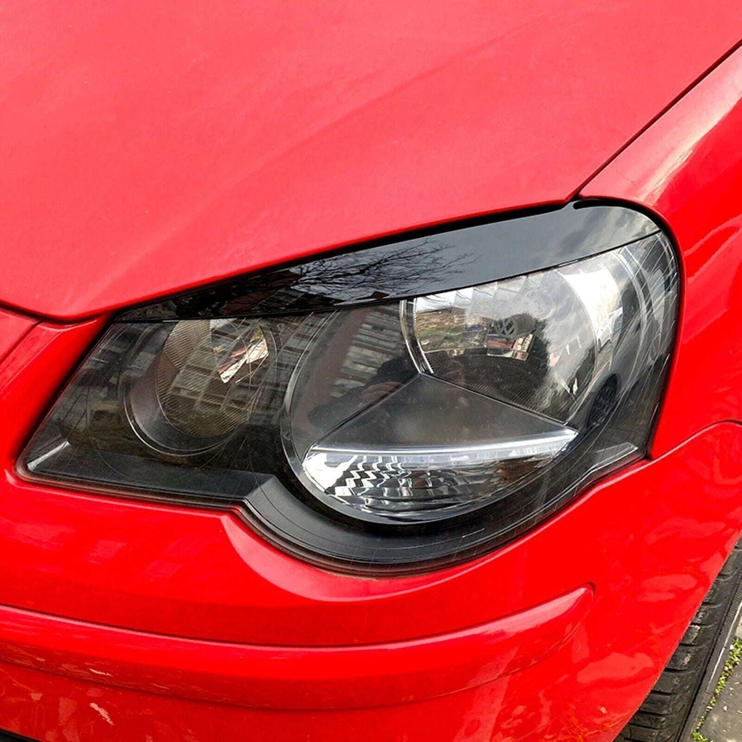 Headlight Eyelid Trim 1 Pair for VW Polo 9N 9N3 (2005-2009)