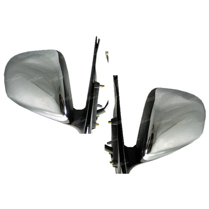 LH+RH Chrome Electric Power Mirrors 2 x for Toyota Hilux (2005–2011)