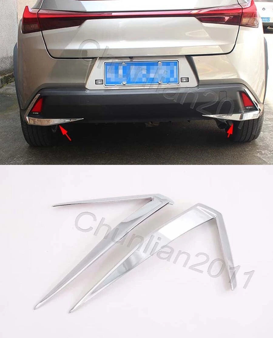 ABS Rear Tail Fog Light Eyelid Cover Trim for Lexus UX 200 250h (2019-2023)