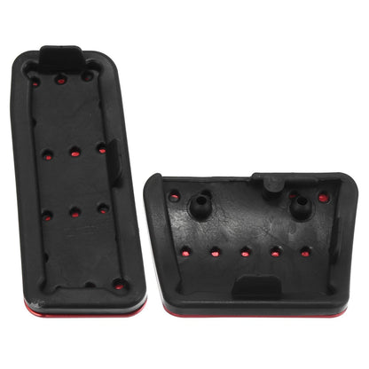 Car Brake Pedal Pad & Gas Accelerator Cover for Jeep (2016-2021) Red
