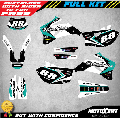 Custom Decal Kit for Yamaha WRF 450 Bullet Style Graphics (2007-2011)