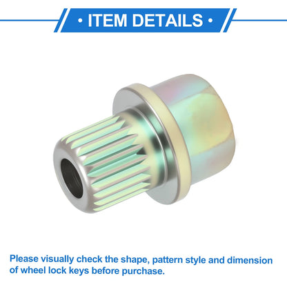 38/22PT Wheel Lock Lug Nut for BMW Anti-Theft Removal Key Socket Adapter