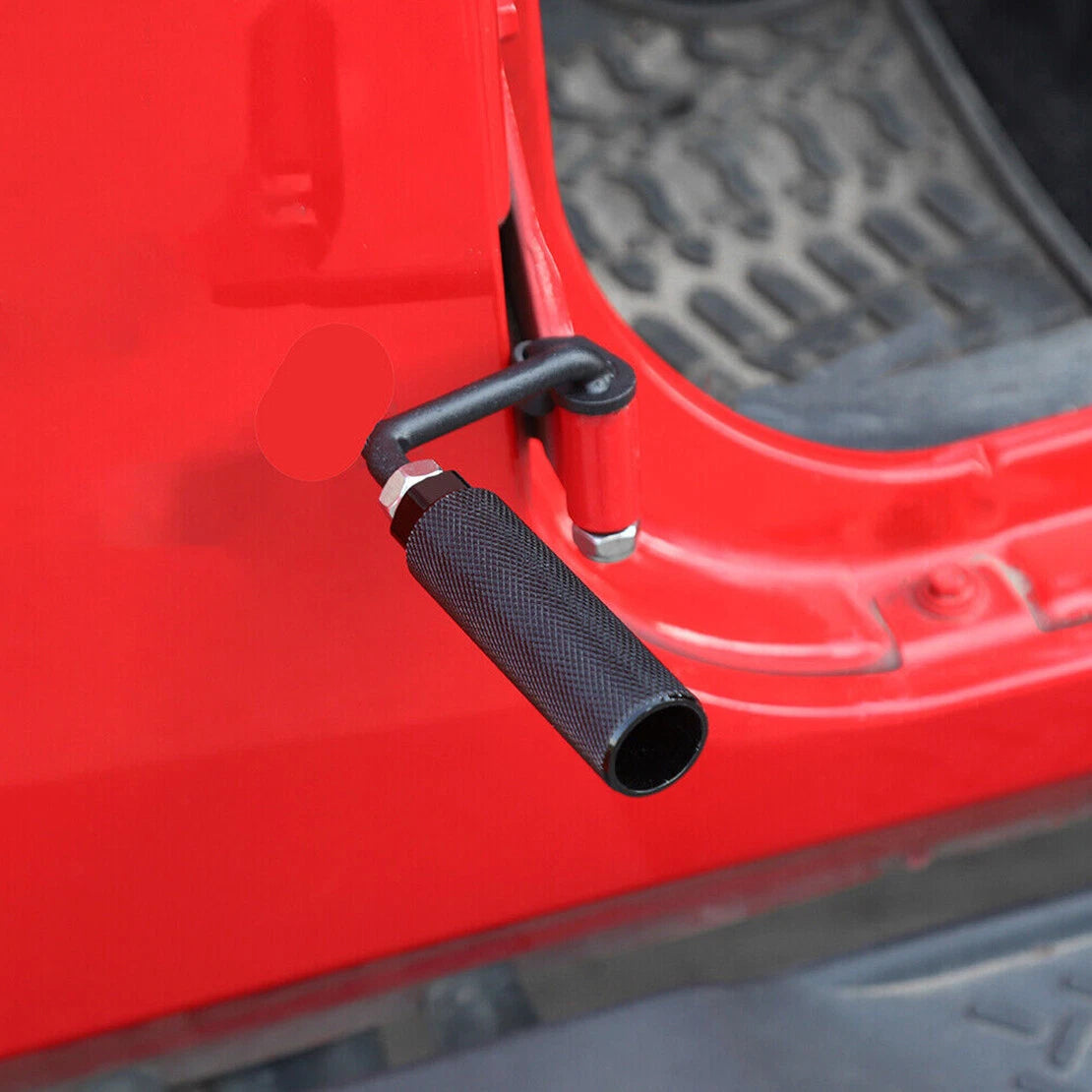 Pair Door Hinge Foot Pegs for 2007-2020 Jeep Wrangler JK JKU JL