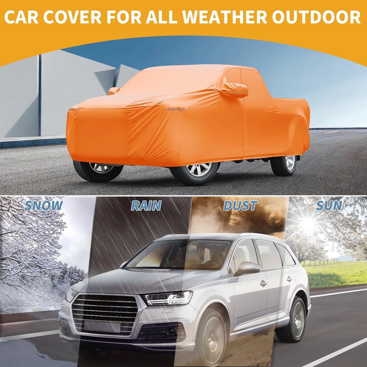 Waterproof All Weather Car Cover for Toyota Tundra (2014-2023)