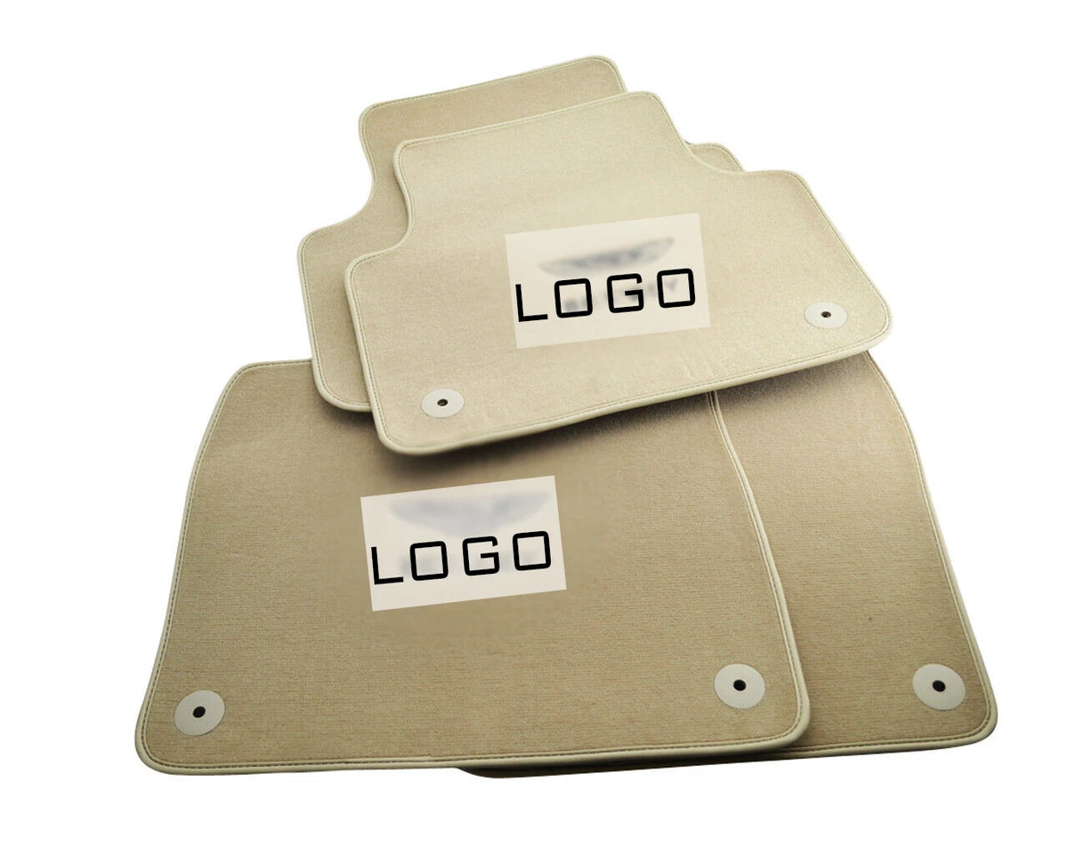 Beige Floor Mats for Bentley Bentayga 2015-2023 Custom Tailored Carpets