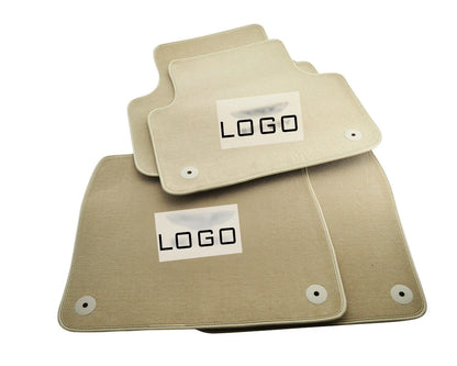 Beige Floor Mats for Bentley Bentayga 2015-2023 Custom Tailored Carpets