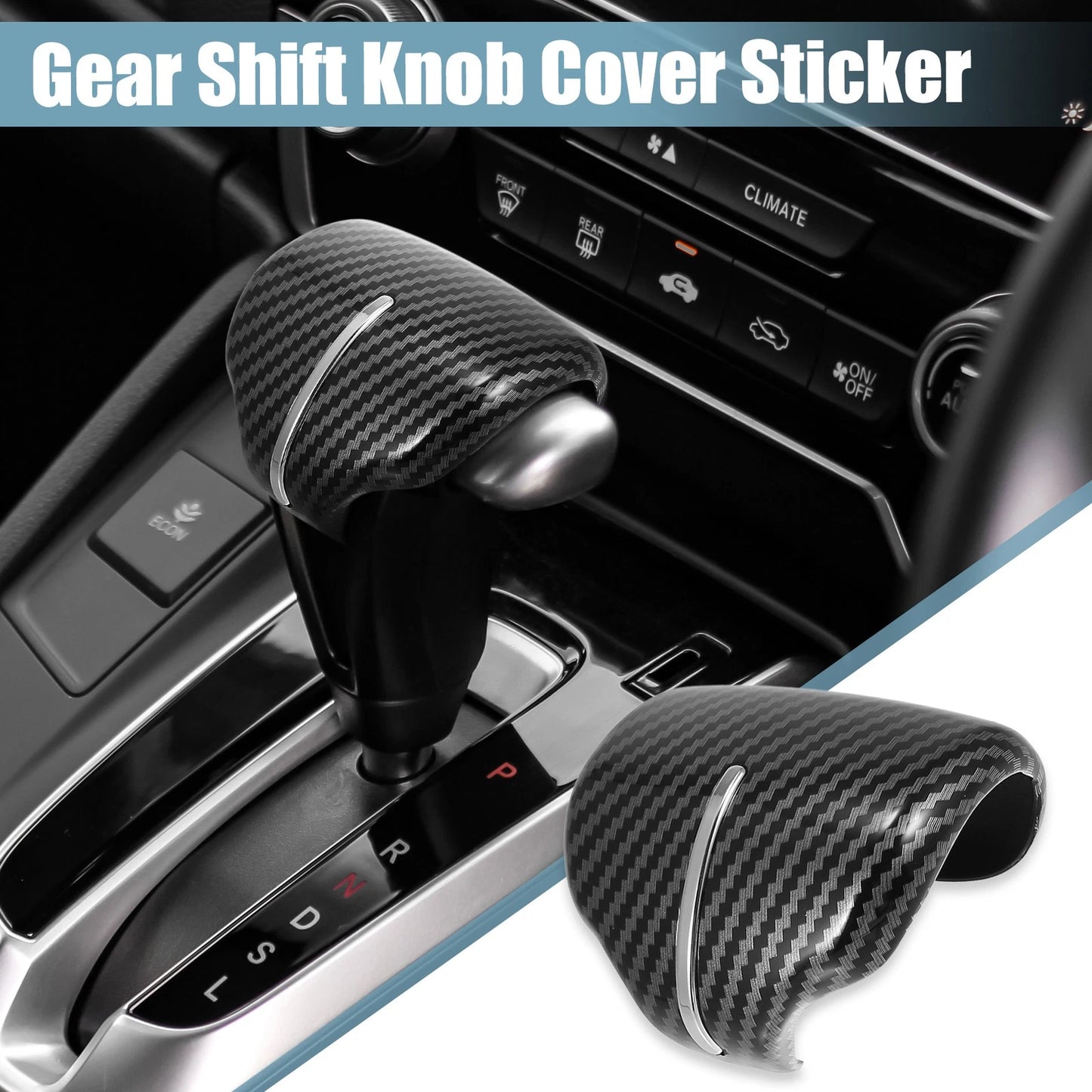 Carbon Fiber Gear Shift Knob Cover for Honda CR-V
