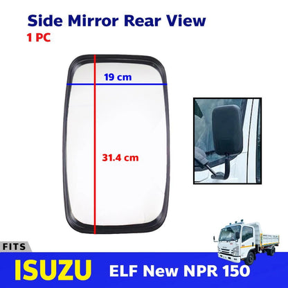 Side Exterior Mirror Rear View 1 PC Fits Isuzu ELF NPR NQR 150 Truck 1995-05