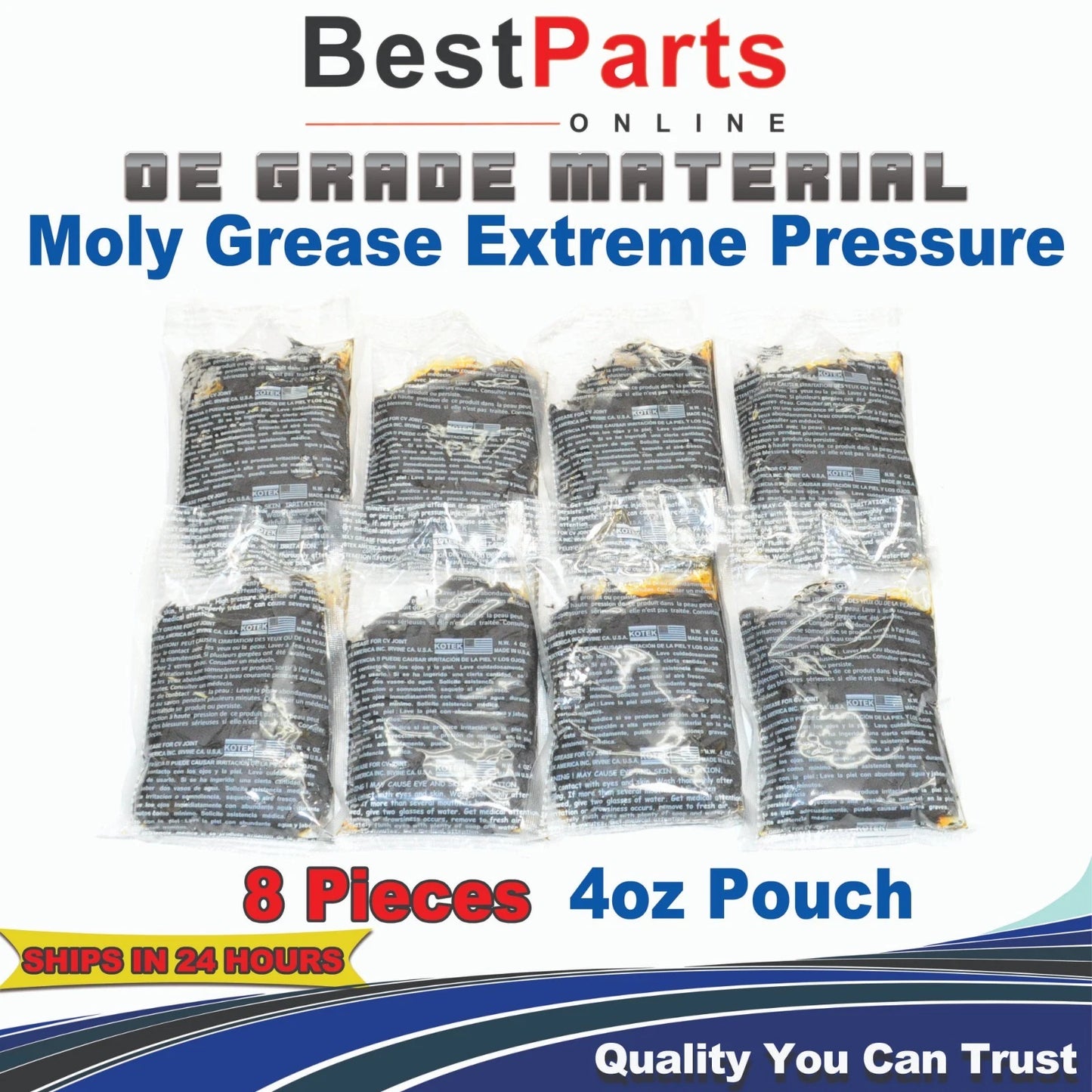 CV Axle Joint Moly Grease 4oz 8 pcs for Automotive ATV Industrial