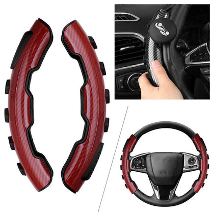 Red ABS Non-Slip Steering Wheel Covers for Honda Civic Accord CR-V