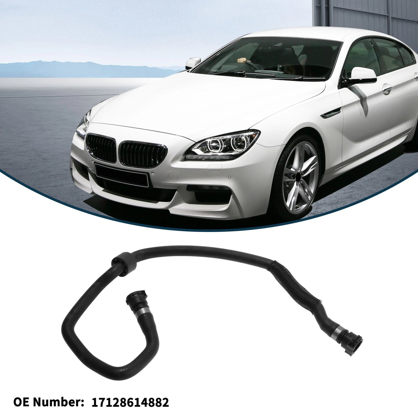 Radiator Hose Rubber Downpipe for BMW 640i (2014-2017)