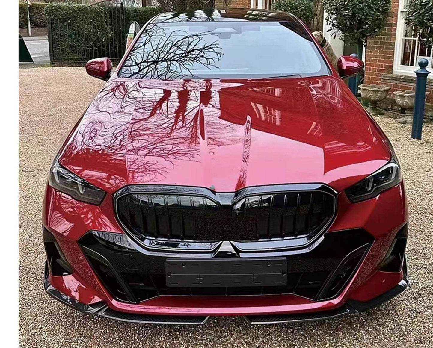 2 x Gloss Black Front Bumper Spoiler Lip Splitter for BMW 5 Series (2024)