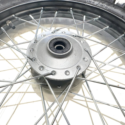 12mm Axle 14" Front & 12" Rear Wheel Rim Tire for PIT Trail Dirt Bike