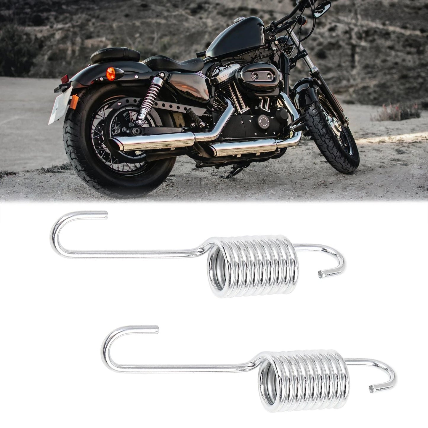 8.5cm Length 2 x Bracket Kickstand Spring for CG125