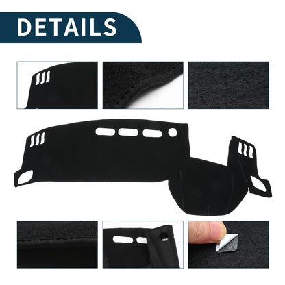 Dashboard Cover Mat for Nissan X-Trail T33 (2022-2024) Black 1 Set