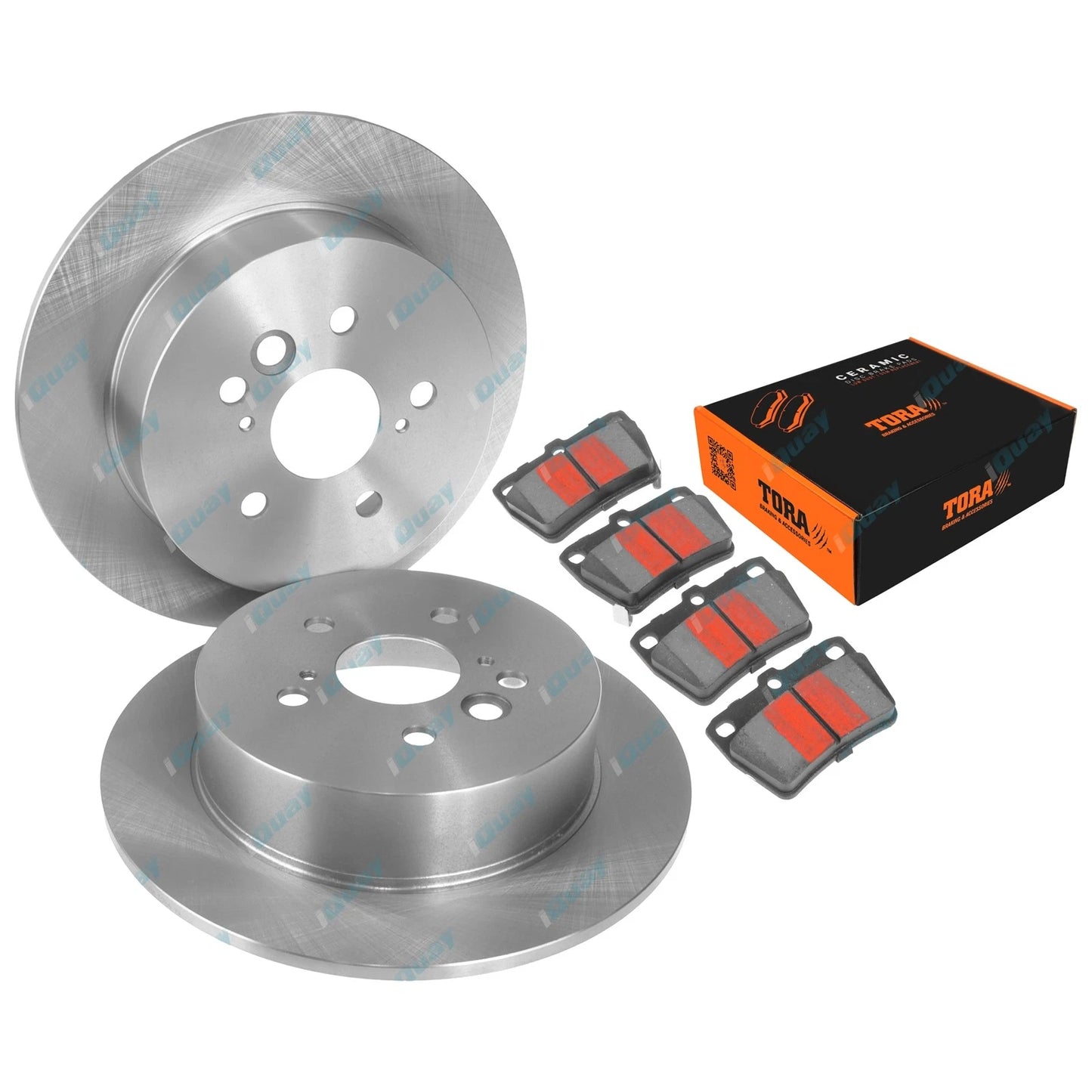 Rear Disc Brake Rotors + Pads for Toyota RAV4 ACA20 ACA21 ACA22 ACA23 2000~2005