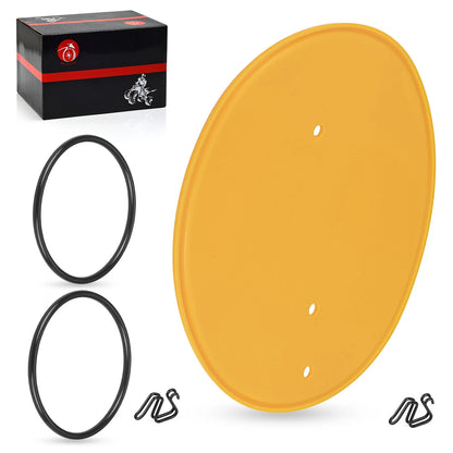 Yellow Front Side Number Plate With Clips & Bands for Honda Z50R (1979–1987)