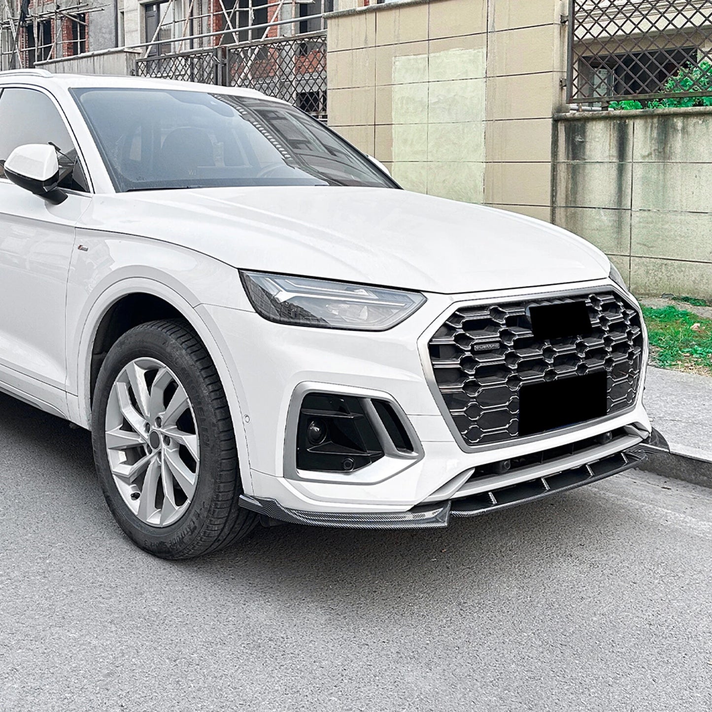 Front Bumper Spoiler Lip Splitter for Audi Q5 FY Sline (2021-2024)