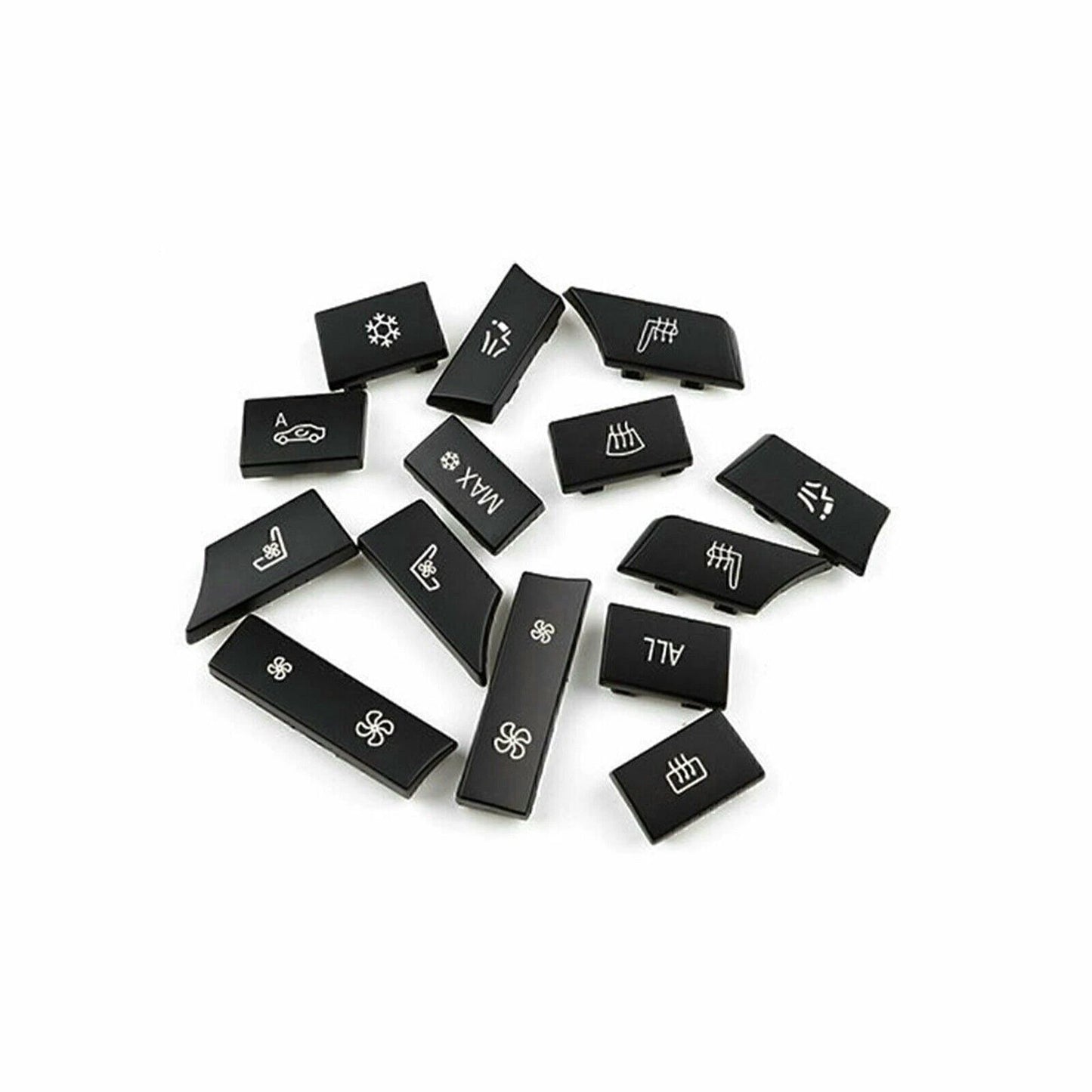 A/C Heater Switch Cover for BMW 5 6 7 Series (2010-2017) - 14 x Caps