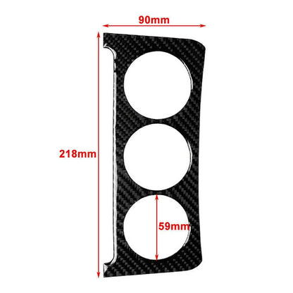 Carbon Fiber Interior Console Switch Trim Sticker Cover for Nissan 350Z (2006-2009)