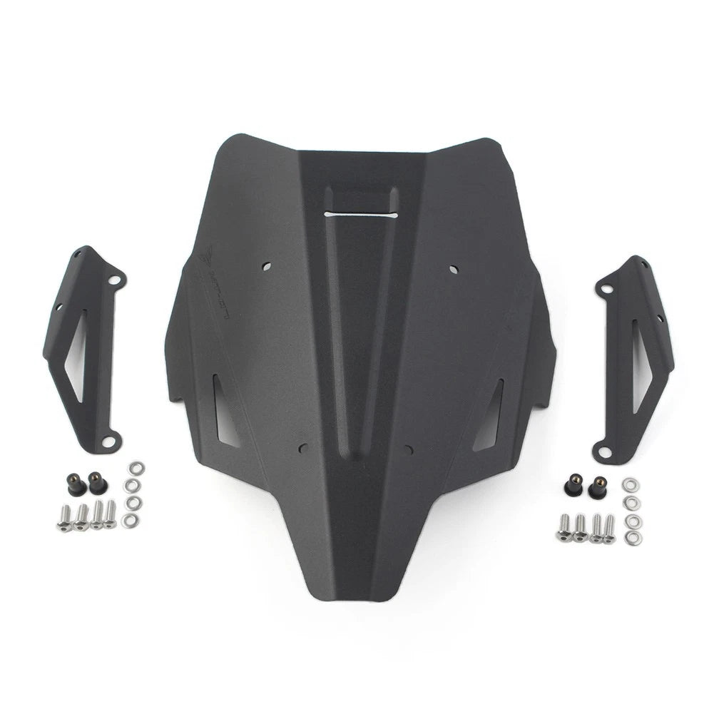 Black Windshield Windscreen for Yamaha MT-07 FZ-07 (2021-2022)