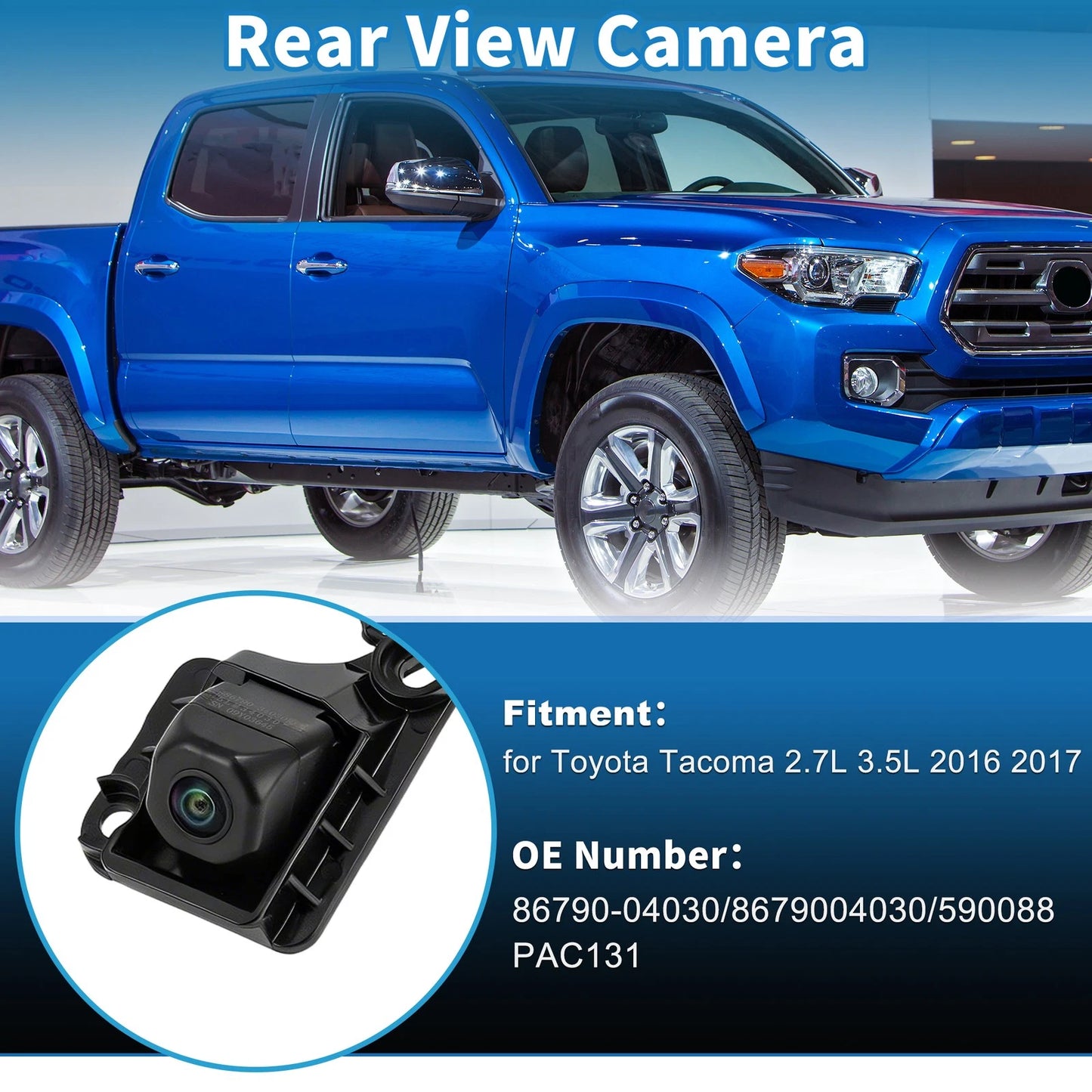 Rear View Backup Camera for Toyota Tacoma (2016–2017)