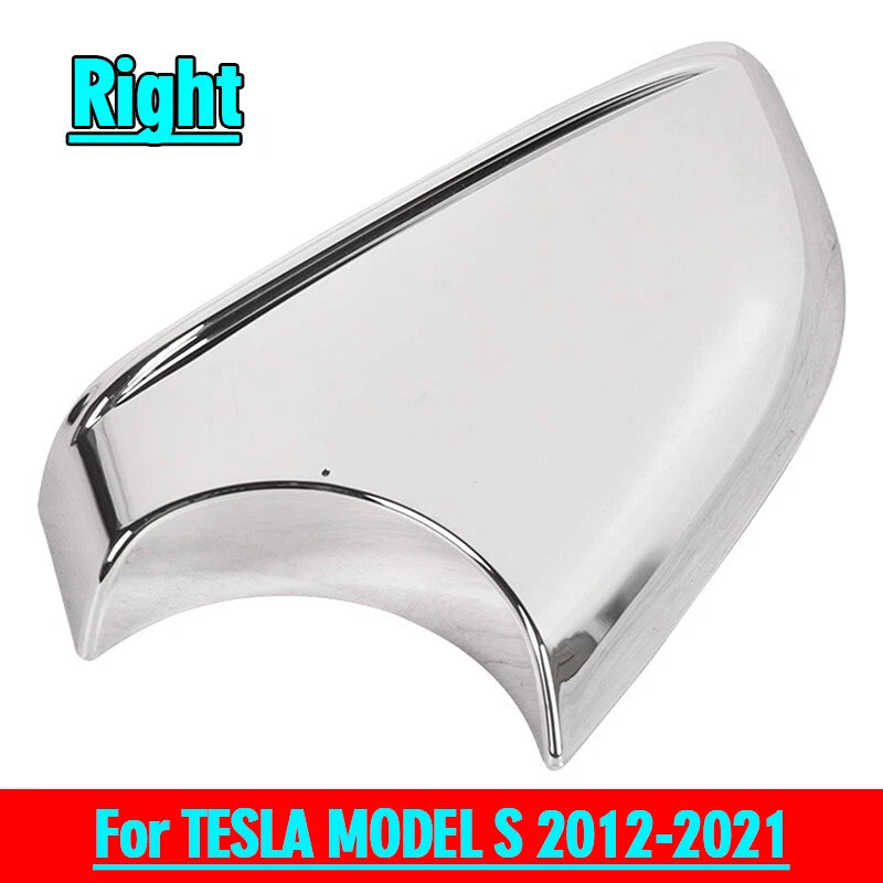 Chrome Right Side Door Rearview Mirror Lower Cover Holder Tray for Tesla Model S
