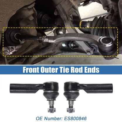 2 x Front Outer Tie Rod End Links Kit for Ford Escape (2005-2007)