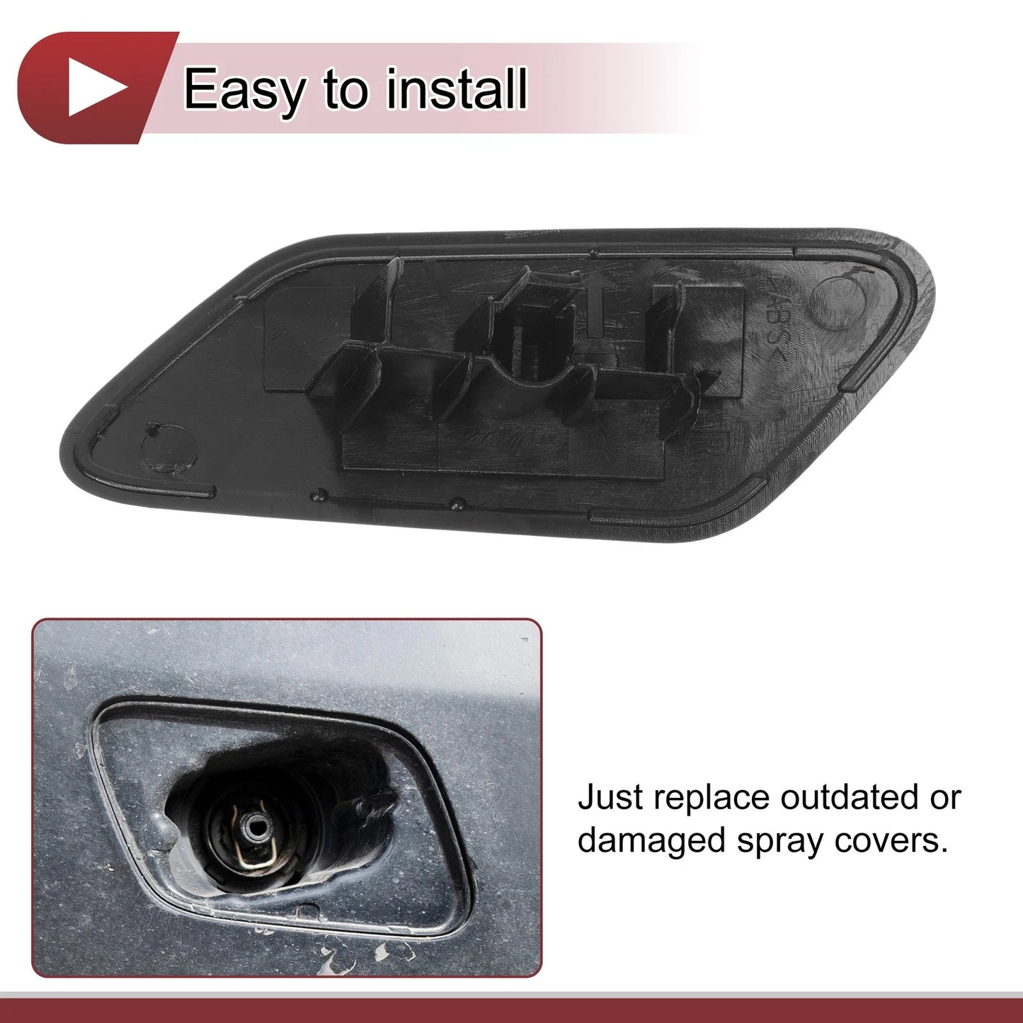 Front Right Washer Nozzle Cover for Subaru XV Crosstrek (2018-2020)