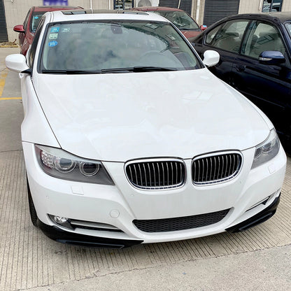 Gloss Black Front Side Spoiler Trim for BMW 3 Series E90 E91 (2009-2012)