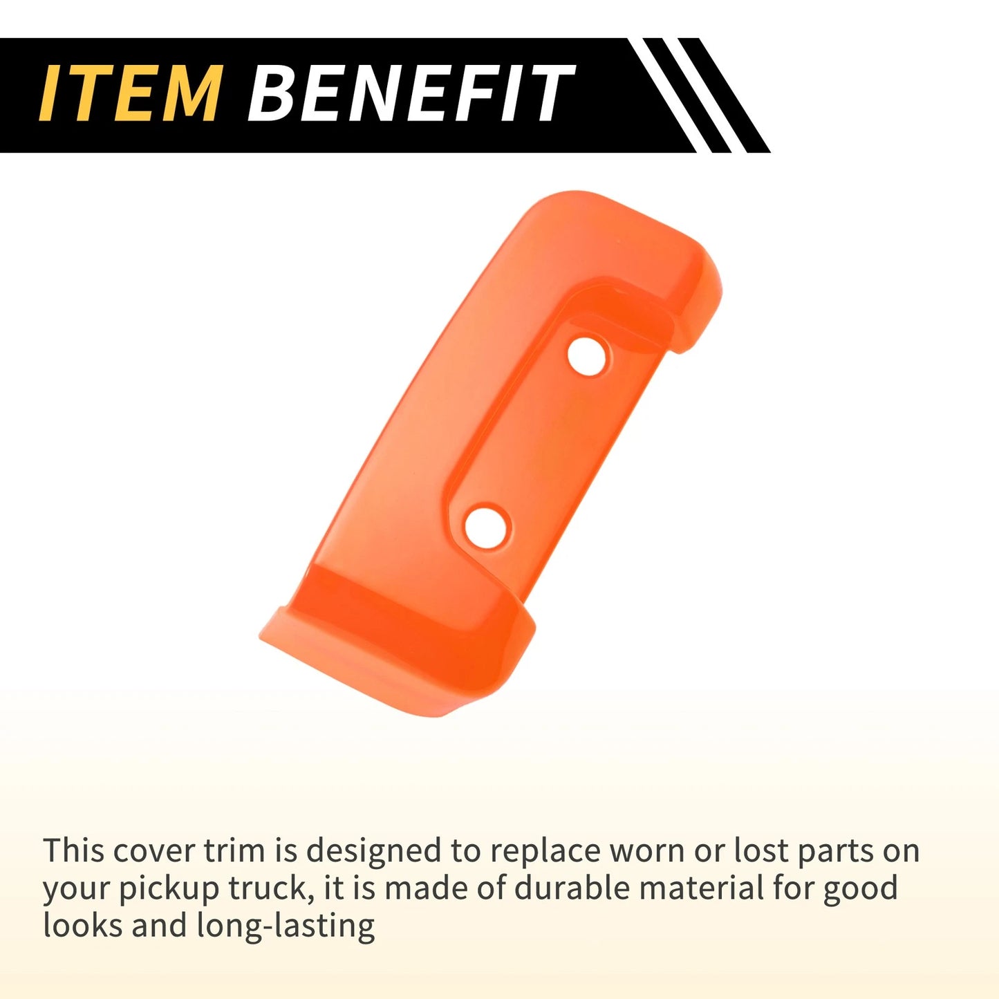 Rear Door Latch Lock Cover Trim for Jeep Wrangler JL JLU (2018-2024) Orange