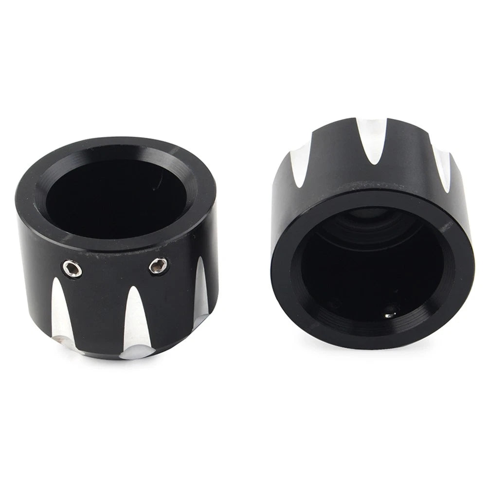 CNC Front Axle Cap Nut Covers for Harley Touring Road King Electra Glide (2009-2023)