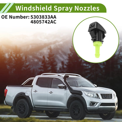 Windshield Washer Nozzle w/ Hose Connector for Chrysler