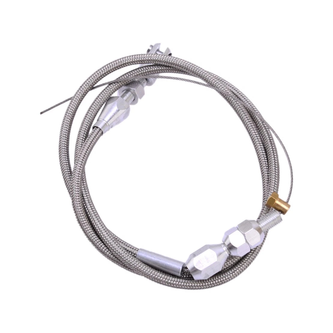 36" Adjustable Throttle Accelerator Cable for Car Stainless Steel Braided