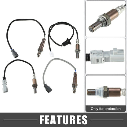 4 Pcs O2 Oxygen Sensors for Toyota Sienna (2012-2014) 3.5L