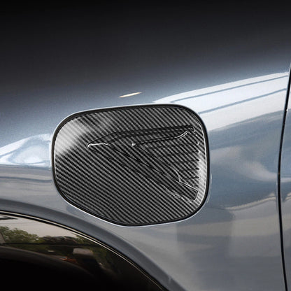 Carbon Fiber Charging Port Fuel Tank Cover for Ford Mustang Mach-E (2021–2024)
