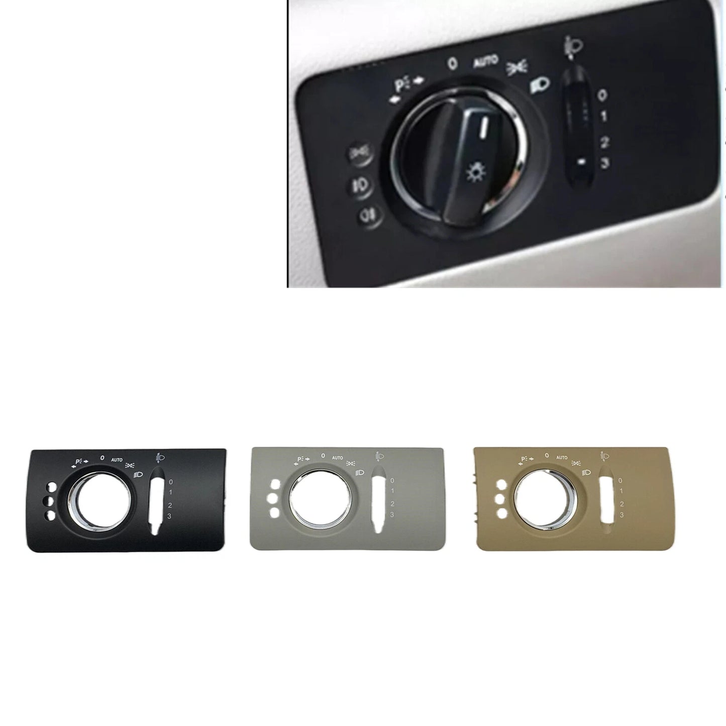 Headlight Switch Panel Cover for Mercedes-Benz GL W164 (2005-2011)